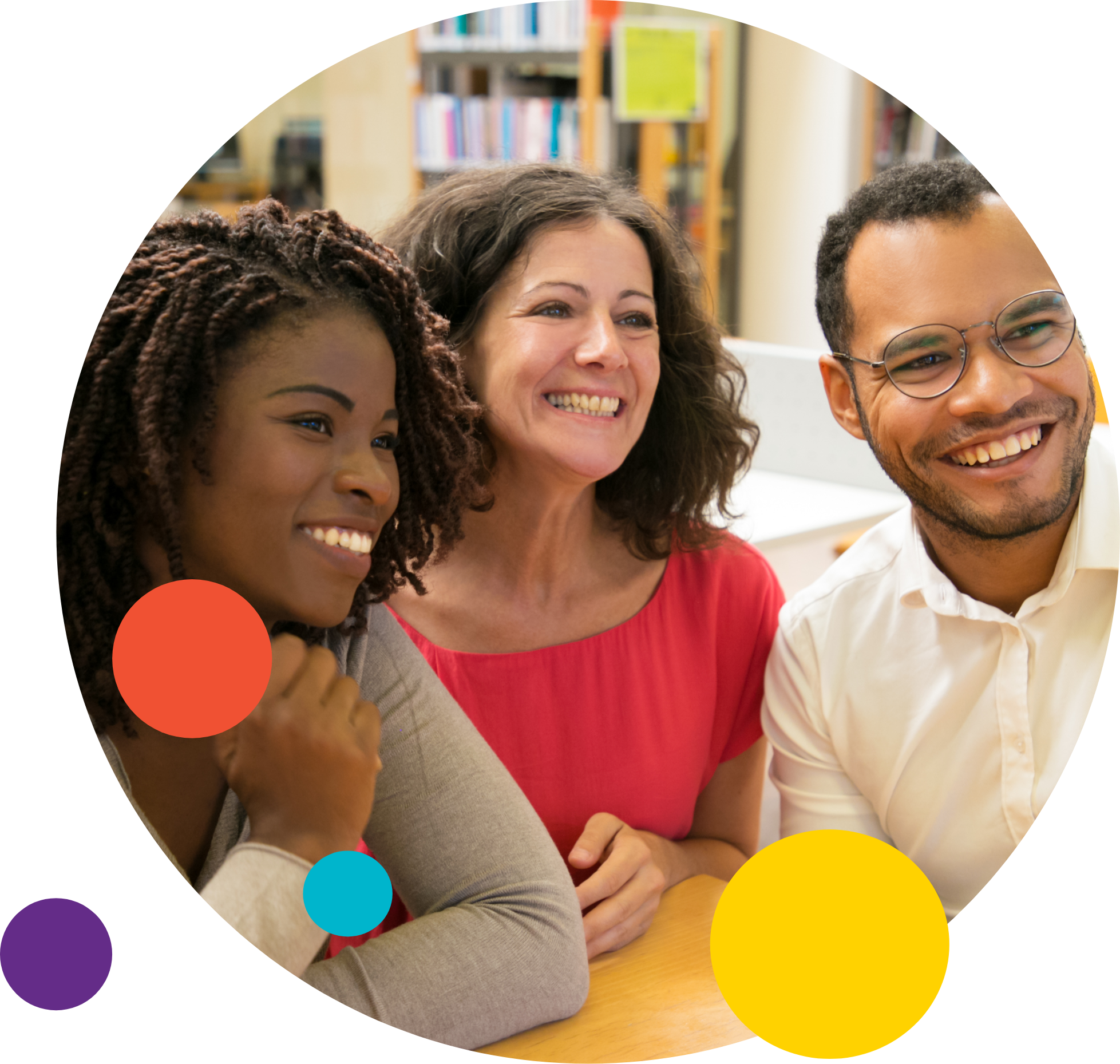 A group of three teachers